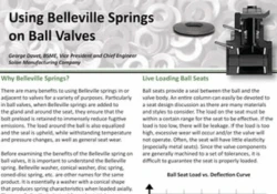 Using Belleville Springs on Ball Valves