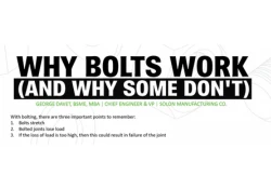 Why Bolts Work