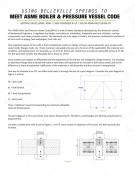 Using Belleville Springs to Meet ASME Boiler & Vessel Code